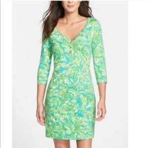 Lilly Pulitzer Palmetto Dress Green Parrot Sz S